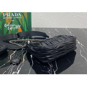 Apricot Wrinkle Sheepskin Underarm Shoulder Bag Dumpling Shape