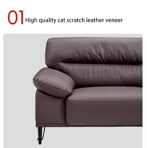 Simple luxury solid wood frame office sofa set lightweight luxury business office furniture library sofa