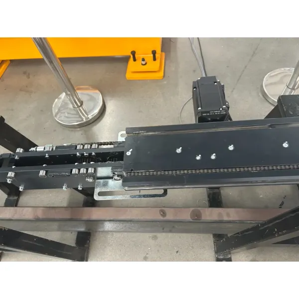 1000 X 1100MM Bin Telescopic Fork Lightweight Single Motor Double Deep Fork Red Black