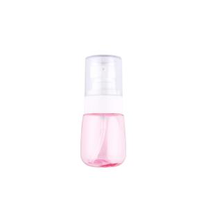 Non Spill Round Cosmetic Pump Bottles Comfortable Hand Feeling