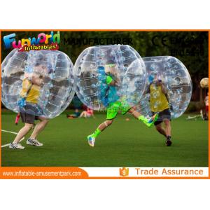 Clear TPU Inflatable Human Knocker Ball , Inflatable Ball Suit