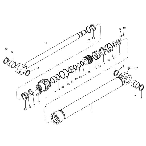 VOE14589159 14589159 Sealing Kit Excavator Spare Parts For EC330B EC350D