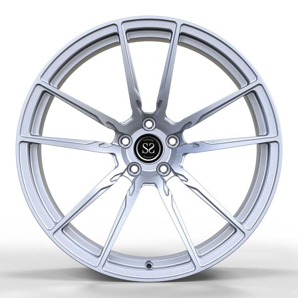 Matt Silver Forged Monoblock Rims 5x112 21x9.5j Bronze Stain