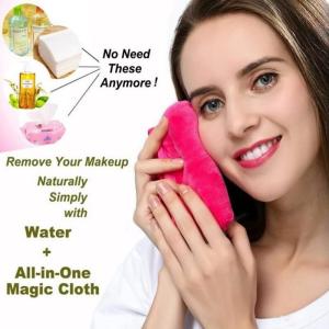 Reusable Microfiber Face Cleansing Cloth Flannel Fabric Makeup Face Towels