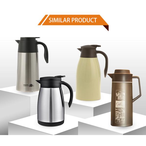 Hot Drink Carrier Container with Heat Cold Retention Thermal Coffee Carafe Stainless Steel 2 Liter