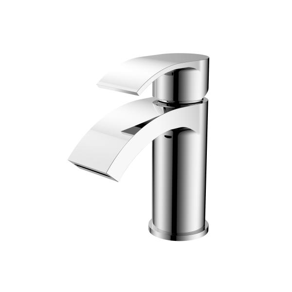 Buy Durable Brass Construction Basin Mixer Faucet Black Chrome Finish at wholesale prices