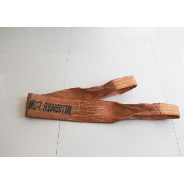 Lightweigh Crane Equipment Polyester 6000kg Flat Web Lifting Slings / Polyester
