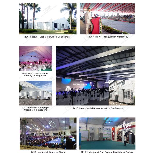 Temperature Controller Tent Cooler Air Conditioner / 25hp Commercial Temporary AC Unit