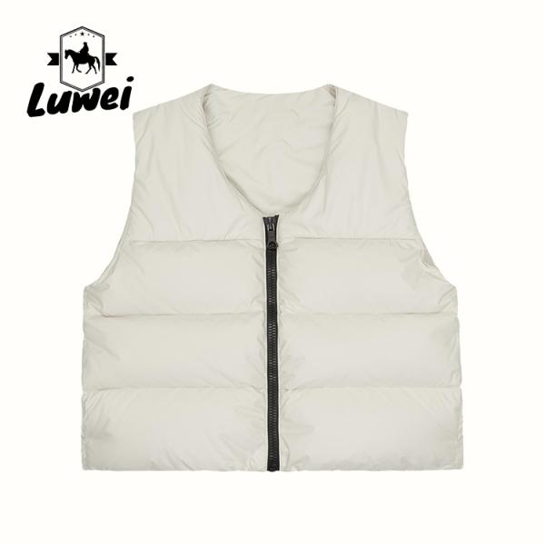 Custom Logo Sleeveless Bubble Hooded Puffer Vest Utility Mens Gilet Men Winter Vest For Man