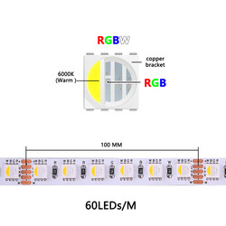 Warm White LED RGB Strip Light Flexible DC 12V SMD5050 RGBW RGBWW