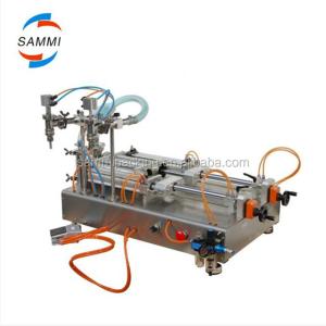 High Quality Double Heads Pneumatic Piston Milk Filling Machine, Liquid