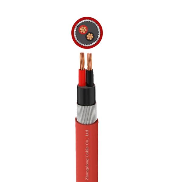 Steel Wire Armoured Fire Resistant Cable 0.6 1.0kV Two Core Heat Proof