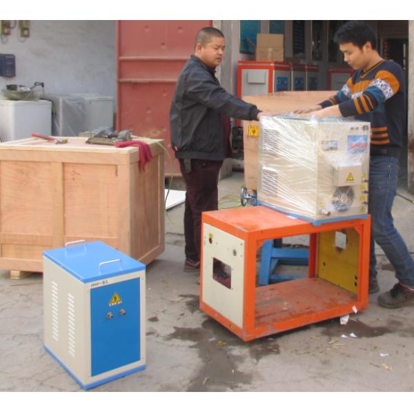 25KW IGBT Induction Melting Steel / Iron / Gold / Silver / Aluminum / Lead / Copper Furnace