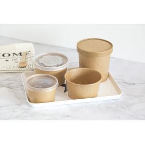 Disposable printed food grade bamboo paper salad bowl for takeaway