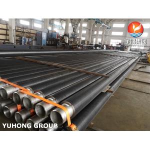 China ASTM A312 TP316L Stainless Steel Fin Pipe Hfw Type With Solid Fins For Economizer on sale