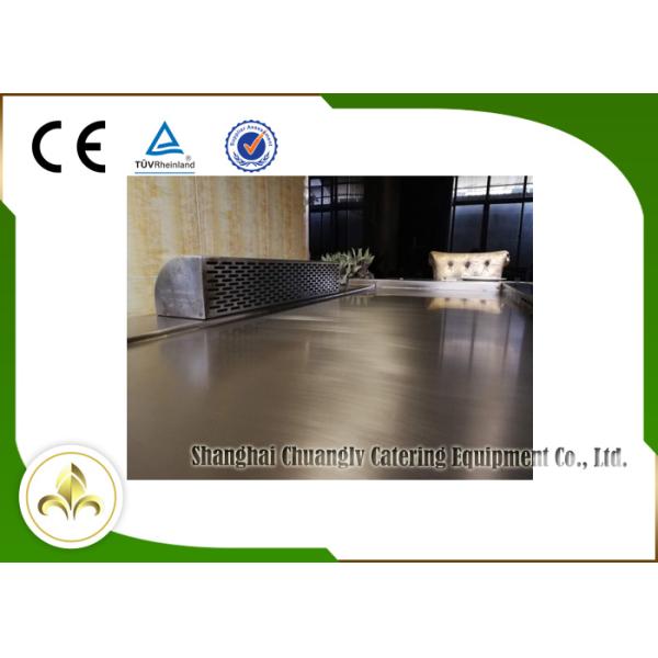 9 Seats Electric Heating Front Air Supply Teppanyaki Table Grill , Indoor Teppanyaki Grill