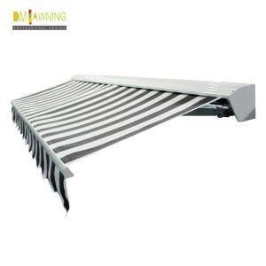 Acrylic Manual Retractable Awning Outdoor Sun Shade Canopy