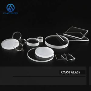 Fused Silica Window Circular Transparent Quartz Glass Plate With Step