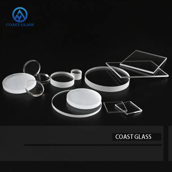 Buy Fused Silica Window Circular Transparent Quartz Glass Plate With Step at wholesale prices