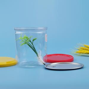 Quality Lightweight Recyclable 450ml Plastic Food Cans for nuts beans for sale