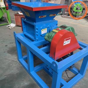 Quality Wood Crushing Scrap Dual Shaft Single Motor Shredder High Load Bearing PVC HDPE PP PET for sale