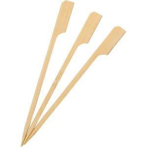 25cm Disposable Green Wooden Bamboo Sticks Bamboo Paddle Skewers