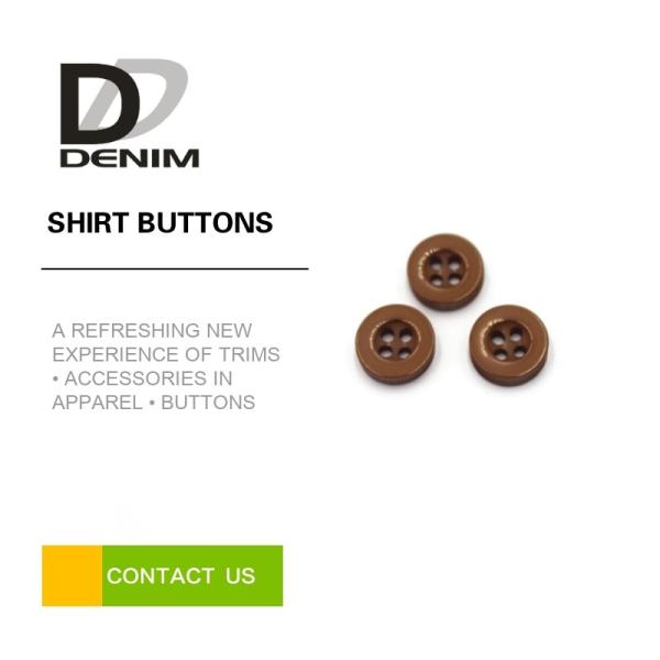 Buy Durable Casual Dress Shirt Buttons Replacement , Resin 4 Hole Button at wholesale prices
