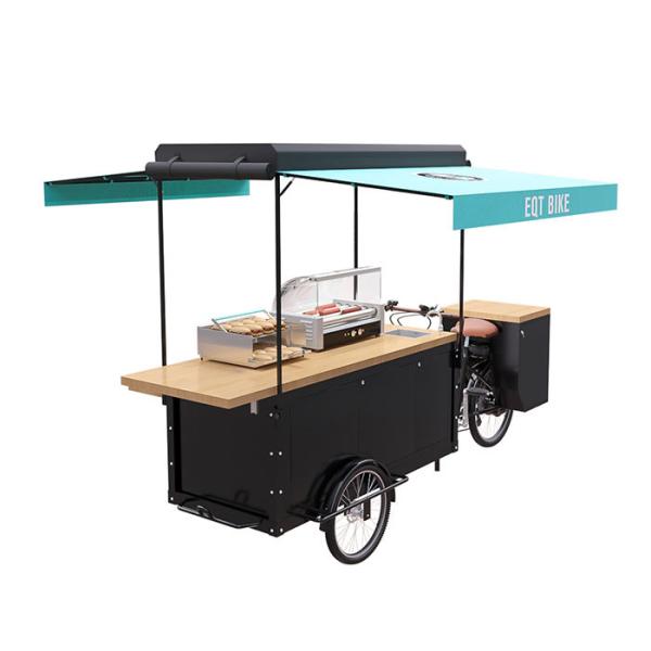 Buy Multipurpose Bicycle Vending Cart , Commercial Electric Mobile Food Cart at wholesale prices