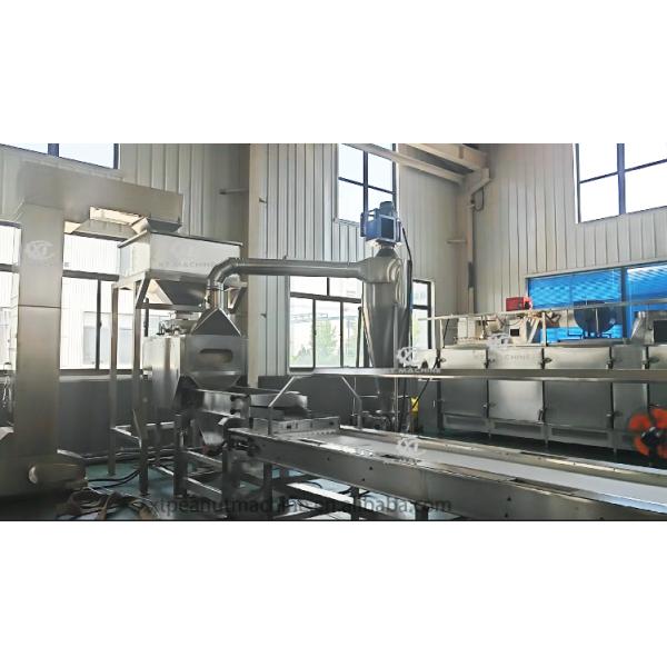 Stainless Steel Fully Auto Split Peanut Blancher Machine SUS304 for Blanching & Splitting Peanuts