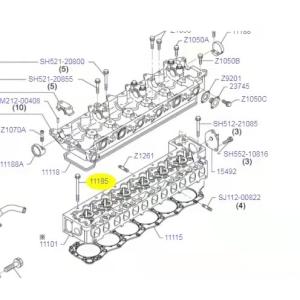 VHS111852261 Cylinder Head Bolt Sk350-8 Kobelco Engine Parts