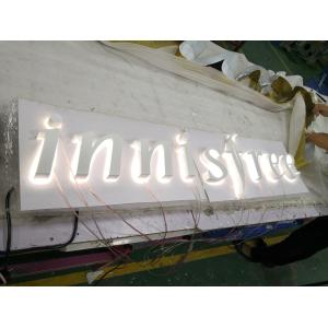 China Illuminated Backlit Stainless Steel Letters Signs 5000K For Hospitals on sale