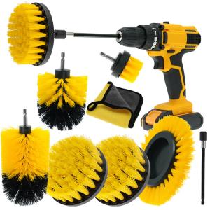 Quality OEM Customized Drill Brush Attachment With Medium Bristle Stiffness / Logo for sale