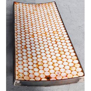 Polyurethane Backing Ceramic Wear Liner Wear Impact Resistant