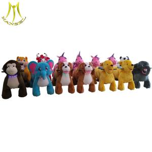 Hansel amusement ride equipment electric plush motorized animal ride