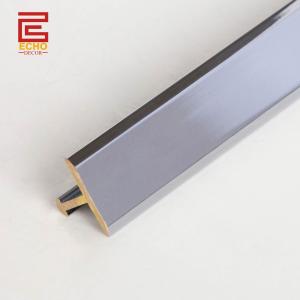 China Custom Chrome Plated Brass Profile T Section Tile Divider Trim on sale