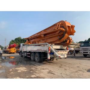ISO90001 49m Refurbished Concrete Boom Truck White Color Actros Chassis