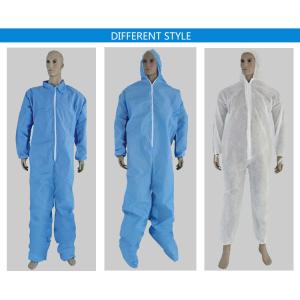 Non Woven Disposable Isolation Gown , Disposable Body Suit With Hood And Boots