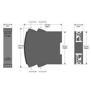 DIN Rail High Accuracy Pressure Temperature Transmitter STT650 Smart Line