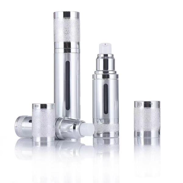 Customized Airless Pump Bottle 15ml 30ml 50ml Plastic Aluminum