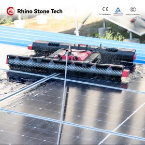 Remote Controlled PV Module Cleaner Solar Cleaning Equipment Maintenance Robot