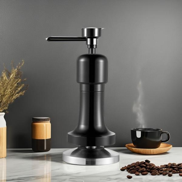 Stainless Steel Hand Push Coffee Tamper Stand Perfect for Cafe Espresso