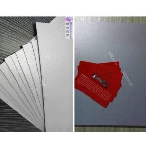 China Digital Printing PVC Sheets In Silver With Strong Peeing Strength on sale