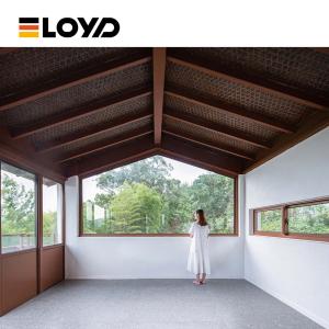 5 Tracks Thermal Break Fixed Aluminium Windows Double Glass Sheerline