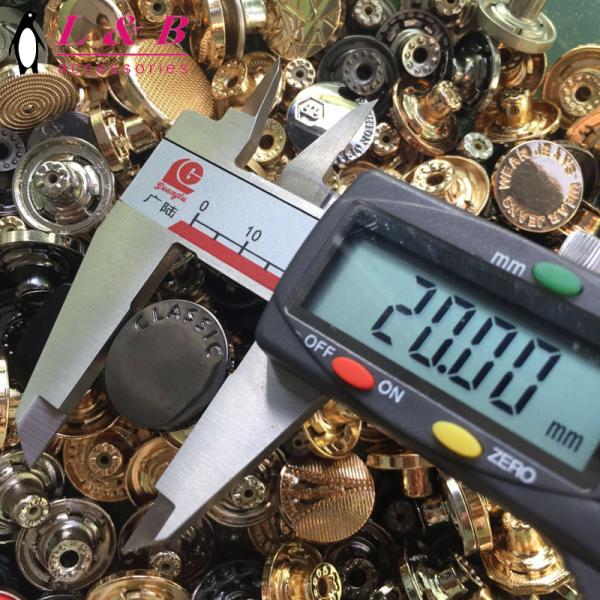 2021 New designs Custom Brand Name Shiny Gold Zamac demin Jeans Button