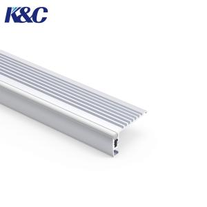 Quality 6063 Aluminum LED Step Light Profile 43.37x22.5mm with PC Diffuser for sale