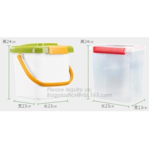 Pet Foods Storage Containers Bowls with Spoons Cat's Dog's Kitty's Puppy's