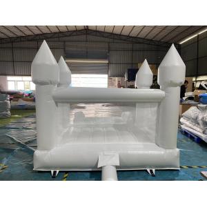 Moonwalk Commercial Inflatable White Bounce House Jumping Bouncy Castle Small
