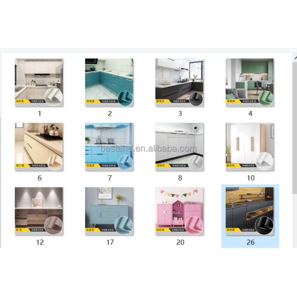 Self-Adhesive PVC Kitchen Wall Sticker with Plain Vinyl Wallpaper
