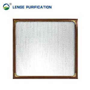 610 × 610 × 292mm Resistant 350℃/450℃ Separator HEPA Filter With Glass Fiber