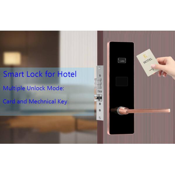 CE FCC Certification Stainless Steel Hotel Smart Door Locks with Management Software System